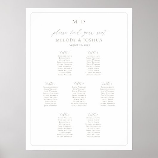 Bordure du tableau de siège Monogramme 7 (Devant)