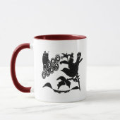 Bordure en détresse - Mug à 2 côtés (Gauche)