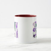 Bordure en détresse - Mug à 2 côtés (Centre)