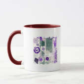 Bordure en détresse - Mug à 2 côtés (Gauche)