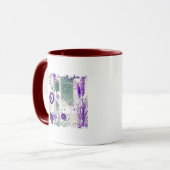 Bordure en détresse - Mug à 2 côtés (Devant gauche)