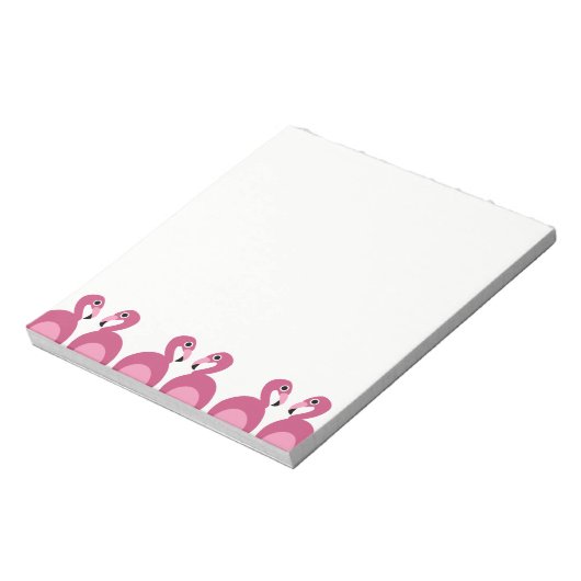 Bordure Flamants roses roses - Bloc-notes (Tourné)