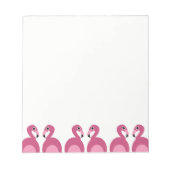 Bordure Flamants roses roses - Bloc-notes (Devant)