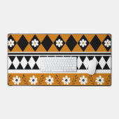 Bordure Fleur Diamant Boho Motif Floral (Clavier et souris)