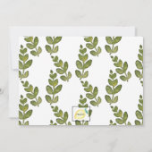 Bordure fleur sauvage avec invitation jaune (Dos)