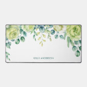 Bordure florale à l'aquarelle d'eucalyptus avec de (Recto)