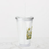 Bordure florale en verre plastique de jonquilles j (Droite)