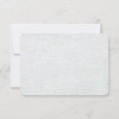 Bordure florale turquoise vintage RSVP (Dos)