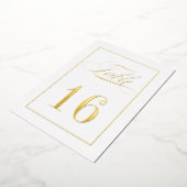 Bordure Gold Foil Numéro de table Mariage traditio (Rotation)