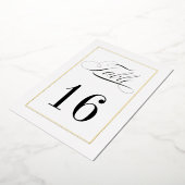 Bordure Gold Foil Numéro de table Mariage traditio (Rotation)