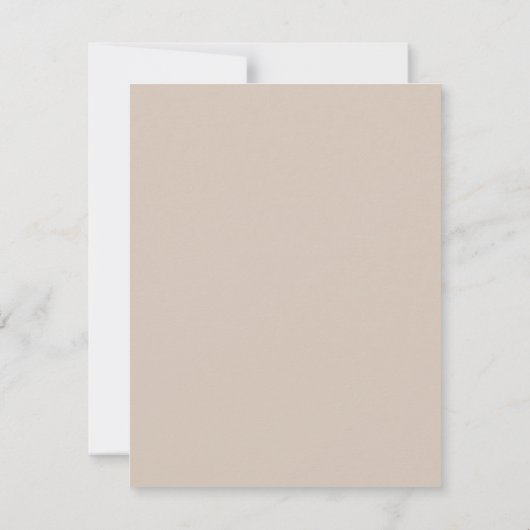 Bordure marron clair mocha ajouter nom merci note (Dos)