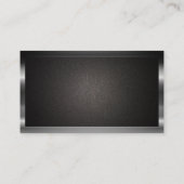 Bordure métallique | Carte de visite de code QR (Dos)