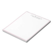 bordure moderne et rose du bureau du bloc-notes (Tourné)