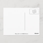 Bordure noire Collie Animal Art Carte postale (Dos)