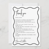 Bordure ondulée, Cadre ondulé, moderne, carte de r (Devant)