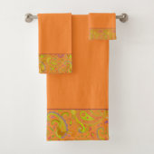 Bordure paisley orange (En situation)