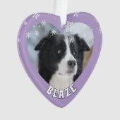 Bordure personnalisée Collie Noël Chien de Noël An (devant)