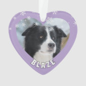 Bordure personnalisée Collie Noël Chien de Noël An (dos)