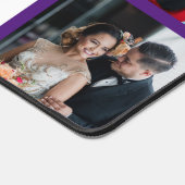 Bordure Personnalisée Huit Photo Profond Violet (Coin)