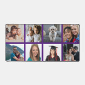 Bordure Personnalisée Huit Photo Profond Violet (Recto)