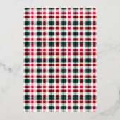 Bordure plane moderne | Carte photo de Noël (Verso)