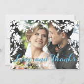 Bordure romantique de fleurs | MERCI MARIAGE (Devant)