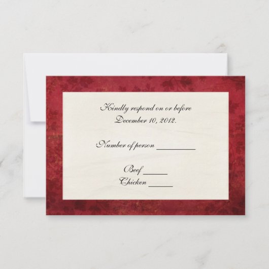 Bordure rouge RSVP (Devant)