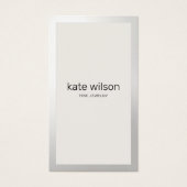 Bordure simple beige taupe Argent (Devant)