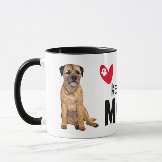 Bordure Terrier à deux côtés Maman Mug (Gauche)