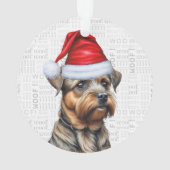 Bordure Terrier avec nom Photo Fête Noël (dos)