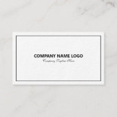 Bordure Tin Bl Simple Et Moderne Sur Carte de visi (Devant)