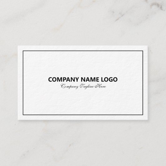 Bordure Tin Bl Simple Et Moderne Sur Carte de visi (Devant)