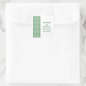 Bordure verte Chevron Enregistrer les stickers Dat (Sac)