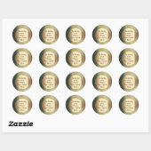 Bordure verte de mousse avec Étiquette cadeau du c (Feuille)