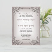 Bordure vintage - faire-part de mariage (Debout devant)