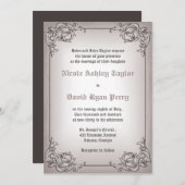 Bordure vintage - faire-part de mariage (Devant / Derrière)