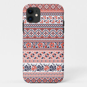 Borduren met kruissteek ontwerpen patronen iPhone 11 hoesje
