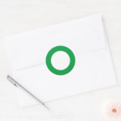 Bordures larges - Sticker Cercle d'alerte verte (Enveloppe)