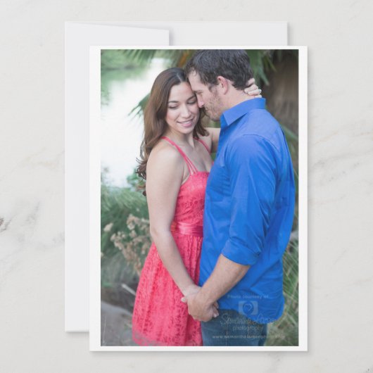 Bordures or simples Faire-part de mariage (Dos)