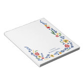 Borduurde flessen notitieblok (Schuin)