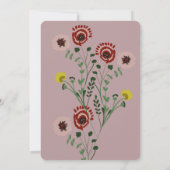 Borduurde Vrijgezellenfeest Folie Kaart (Achterkant)