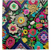 borduurhaakwerk douchegordijn (Voorkant)