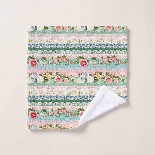  borduurkanteffect bad handdoek (Wasdoekje)