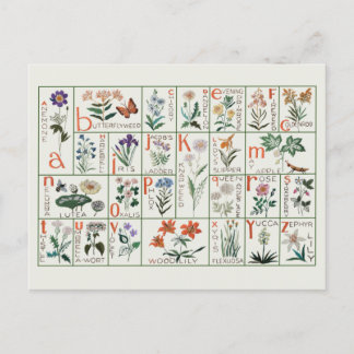 borduurlintmonsternemer | Wilde bloemen Briefkaart