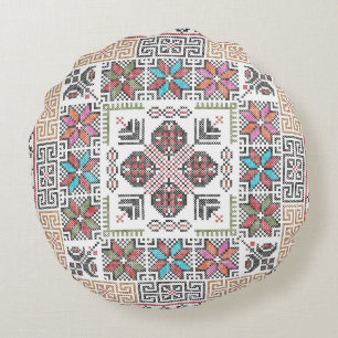 Borduurpatroon Kussen Palestijnse Tatreez Kunst