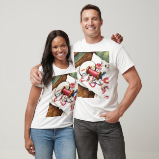 Borduurraam met de hand geborduurd naaldwerk t-shirt