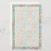 Borduurvormig fancy samengevoegd papier (Voorkant / Achterkant)