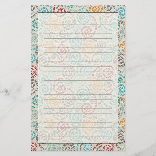 Borduurvormig fancy samengevoegd papier (Voorkant)