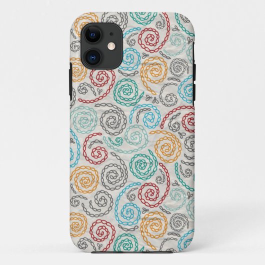 Borduurvormig fancy samengevoegd papier Case-Mate iPhone case (Achterkant)