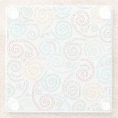 Borduurvormig fancy samengevoegd papier glazen onderzetter (Achterkant)